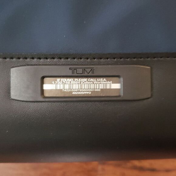 Tumi Blue Floral Chic Feminine Designer Voyageur Travel Carry On Roller Bag - Picture 8 of 13